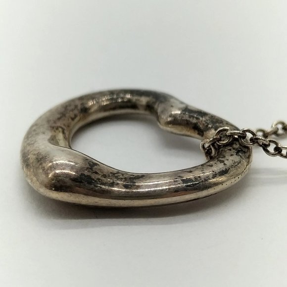 Tiffany and Co. Pendant Necklace Peretti Open Heart Silver 925 3713872 - Picture 8 of 9